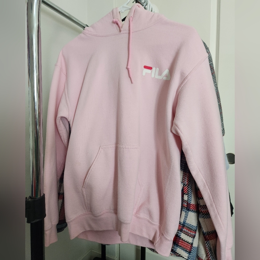 S Pink Fila Hoodie